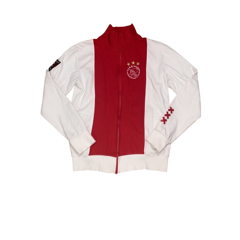 AFC Ajax Official Amsterdam Sweater Mens Medium Futbol Soccer Full Zip RARE